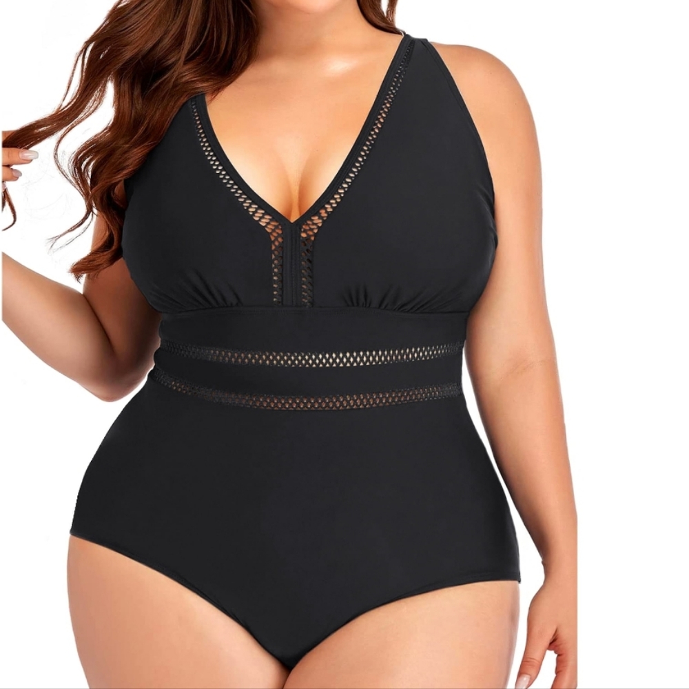 Black slimming swimsuit